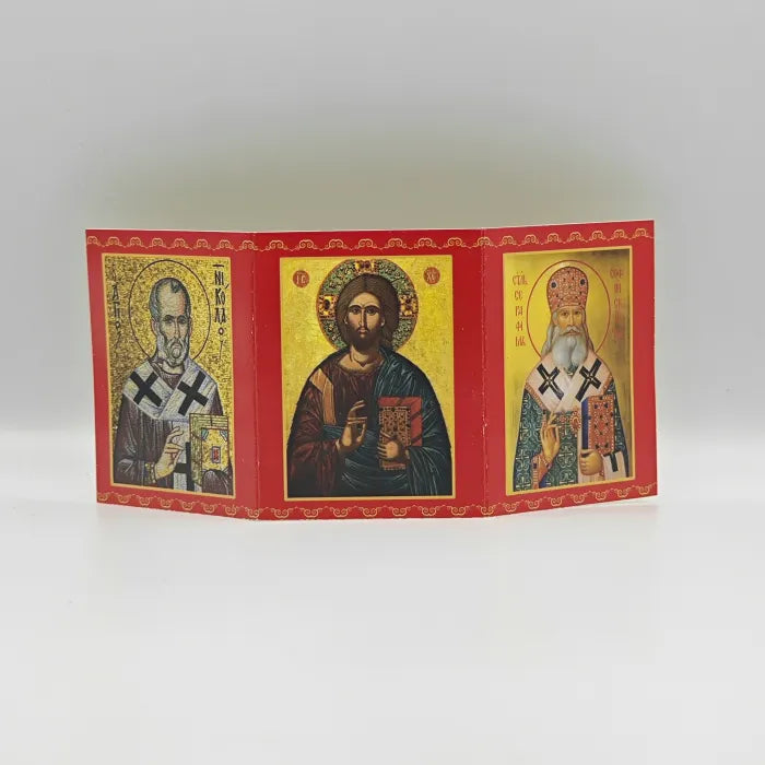 Картонен складен с молитва към свети Серафим